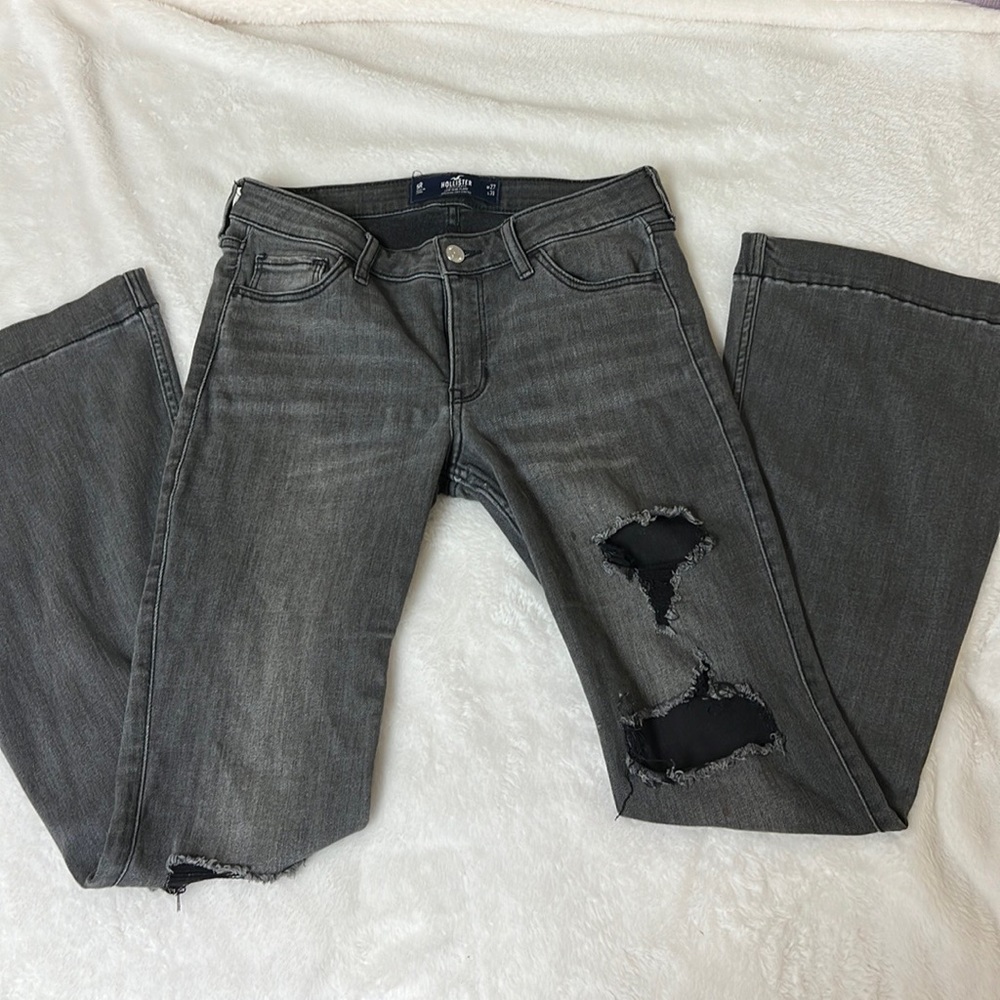 low rise flare hollister pants-size 27